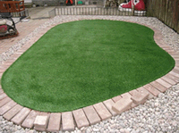 Artificial grass lawn